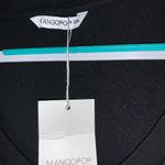 MANGOPOP New  Black V-Neck Soft Stretchy Long Sleeves BodySuit Size XXL Photo 2