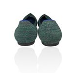 Rothy's ‎ The Point Aqua Heather Turquoise Flats Size 8 Shoes Slip On Ballet Knit Photo 4