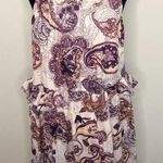 Band Of The Free Womens Dress XS Purple Sleeveless Paisley Ruffled Maxi NWT Purple Photo 0