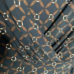 Lauren Ralph Lauren equestrian chain link faux wrap dress with side ruching sz 6 Brown Photo 8