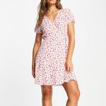 & Other Stories & Other Stories Los Angeles Atelier Red Floral Mini Wrap Dress US 6 Photo 2