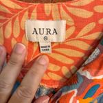 Aura  womens Just Follow Me floral tiered boho maxi dress orange XL Photo 4