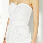Marc Jacobs Amelie Flower Wicken White Strapless Dress, Sz 0 Photo 2