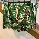 Farm Rio  Tropical Leaf Print Linen Blend Shorts Photo 4