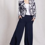 Boden Amelie Broderie Biker Jacket Women's Size 4 Blue Photo 2