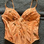 SheIn BAE pink rose padded corset top | medium Photo 0