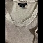 Apostrophe Oatmeal Colored Ribbed Tank Top Size Small Tan Photo 3