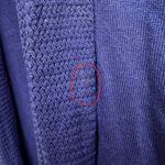 Eileen Fisher Silk Cashmere Blue Drape Cardigan with Knit Detail Short Sleeve L Photo 4