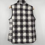 Kensie Jeans Vest Buffalo Check Quilted Black & White Pockets Zip Up SZ Medium Photo 1