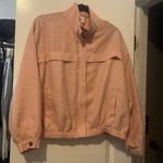 Nine West Womens Lightweight Zip Up Pale Pink Jacket Size XL Extra Large Photo 4