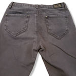  Jeans Size 4 Z1975 Zara Basic Dept Denim Skinny Jeans Low Rise Ankle Zip Black Faded Fading  Photo 3