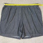 Eileen Fisher  Airy Organic Cotton Twill Shorts Black 2X Photo 6