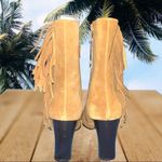 Predictions  Carmel suede fringe side ankle boots! NWT Photo 6