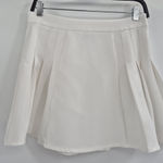 Princess Polly  White Pleaded Mini Skirt Size 6 Photo 0