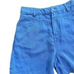 Mango MNG blue high rise 4” inseam lyocell linen blend shorts sz 4 NWT Photo 9