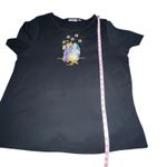 Quacker Factory  T Shirt Women's 1X Black Nativity Christmas Beaded‎ Short Sleeve Photo 7