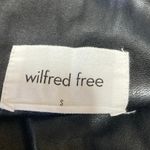 Aritzia Wilfred Free Black Faux Leather Trim High Rise Leggings Pants Size S Photo 3