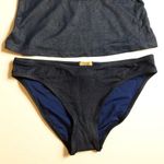True Craft Junior's 2 Piece Swimsuit Size Small Blue Halter Swimwear Beach Photo 5