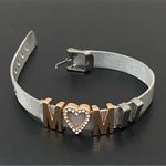 MOM Stainless Steel Mesh Slider Belt Buckle Clasp Bracelet 22.1g Photo 7