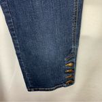 NYDJ  Blue Capris with‎ Button Details Photo 2