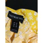 Street Wear Society Yellow Floral Mini Dress Off Shoulder Smocked Women's size M Size M Photo 4