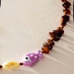 Free People NWT Pearl Perch Choker in Tigers Eye Photo 2