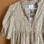 Sundays NWT Eden Celestial Bloom 100% Cotton Floral Tiered Ruffle Mini Dress XS Photo 2