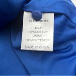 JODIFL  Women‎ Medium Blue Embroidered Dress Cap Sleeve Boho Bohemian Floral NEW Photo 3