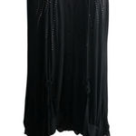 Chic Black Sleeveless Overlay Bling Details Tunic Top L Size L Photo 0