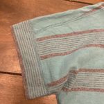 The North Face  striped‎ short sleeve blue and gray stripe size M Photo 3