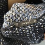 ZARA Blue Knit Mock Neck Boxy Oversized Sweater Photo 2