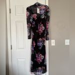 Motherhood Black Floral Mesh Maternity Dress NEW Photo 1