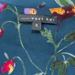 West Kei Stitch Fix  Blue Floral Tropical Blouse Women’s Small Photo 1