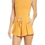 Free People Movement Blissed Out Romper Orange Size L Photo 2