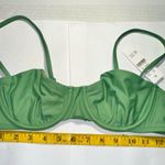 J.Crew Balconette Underwire Bikini Top Olive Green Sage Swim Ruched Size 36A NWT Photo 8