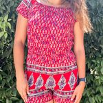 F4Y // Paisley Patterned Romper Pink Size L Photo 0