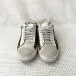 Oliver Cabell Women's Low 1 Leopard Lace Up Pink Suede Heel Accent Sneakers 37 Brown Size 6 Photo 2