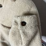 ZARA Womens Cream Relaxed Fit Sherpa Long Sleeve Button Up Shacket sz S/M Photo 83