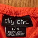 City Chic Orange Ruffle On or Off-the-Shoulder Boho Maxi Dress Plus Size 20 Photo 4