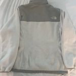 The North Face  Fleece Zip-Up Jacket White Grey Photo 1