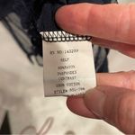 Cute navy mesh and lace hem top Origami by Vivian flowy Whimsigoth fairy Blue Photo 4