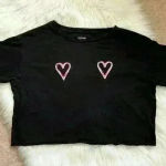 PINK - Victoria's Secret Victoria’s Secret PINK Christmas Candy Cane Heart Crop Top Photo 0