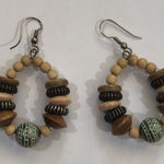 Handmade Womens Boho Dangly Earrings‎  Pretty Stones Geometric Festival Circle Photo 0