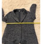 Lands End Womens Blazer Gray Knit Textured Jacket Career Casual Size M Photo 3