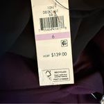 DKNY Pleated Knit Crew Neck Short Sleeve Faux Wrap Waist A-Line Dress Black Sz 6 Photo 5