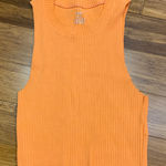 Aerie  Ribbed Tank Top Orange Sleeveless Crop Casual Women's Size Medium Stretch Photo 0