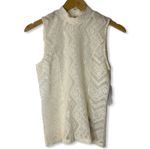 Guess ‎ ivory Gamilla lace mock neck top small new Photo 2