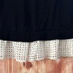 Loft Women's Eyelet Mixed Media Sweater Tank Forever Navy Photo 5