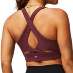 Fabletics No Bounce High Impact Sports Bra in Merlot, Size M Photo 1