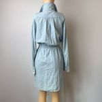 Adam Lippes  chambray knee-length long sleeve Shirt Dress 10 Photo 4